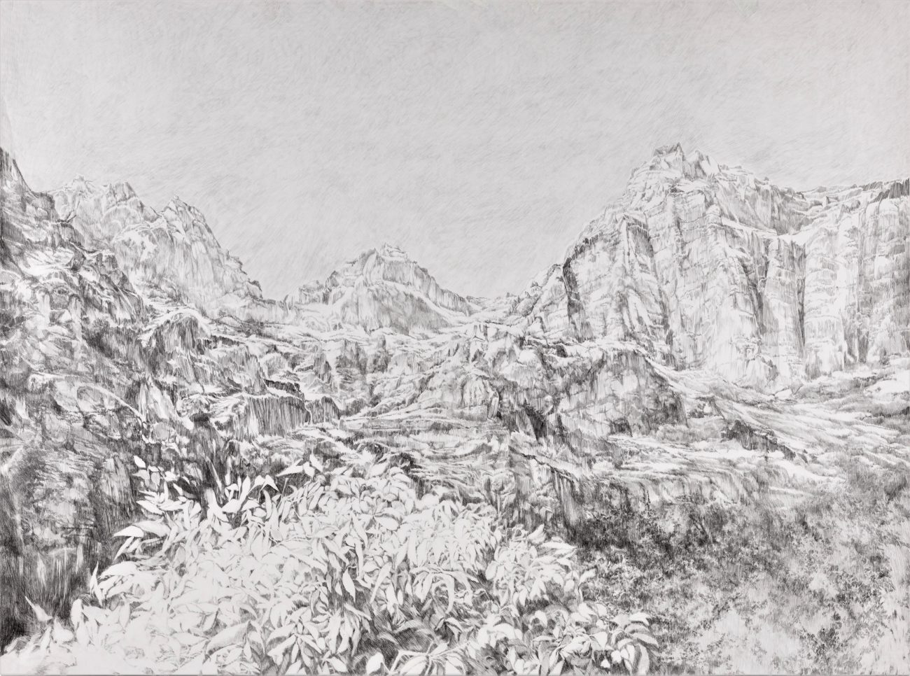 Arménie, France, Art, Artiste, Emmanuel Henninger, dessin, paysage, montagnes
