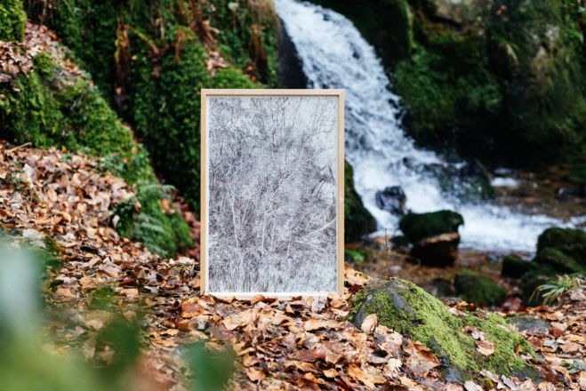 "Somnambulistic Forest"
Encre de Chine sur papier
40 x 60 cm
2020 Emmanuel Henninger, Oliver Kramer, Photographie, Allemagne, Nature, forêt